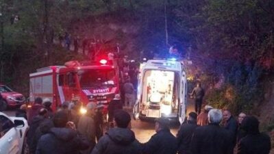 Uçuruma yuvarlanan araçta Esra Öğretmen ve babası hayatını kaybetti